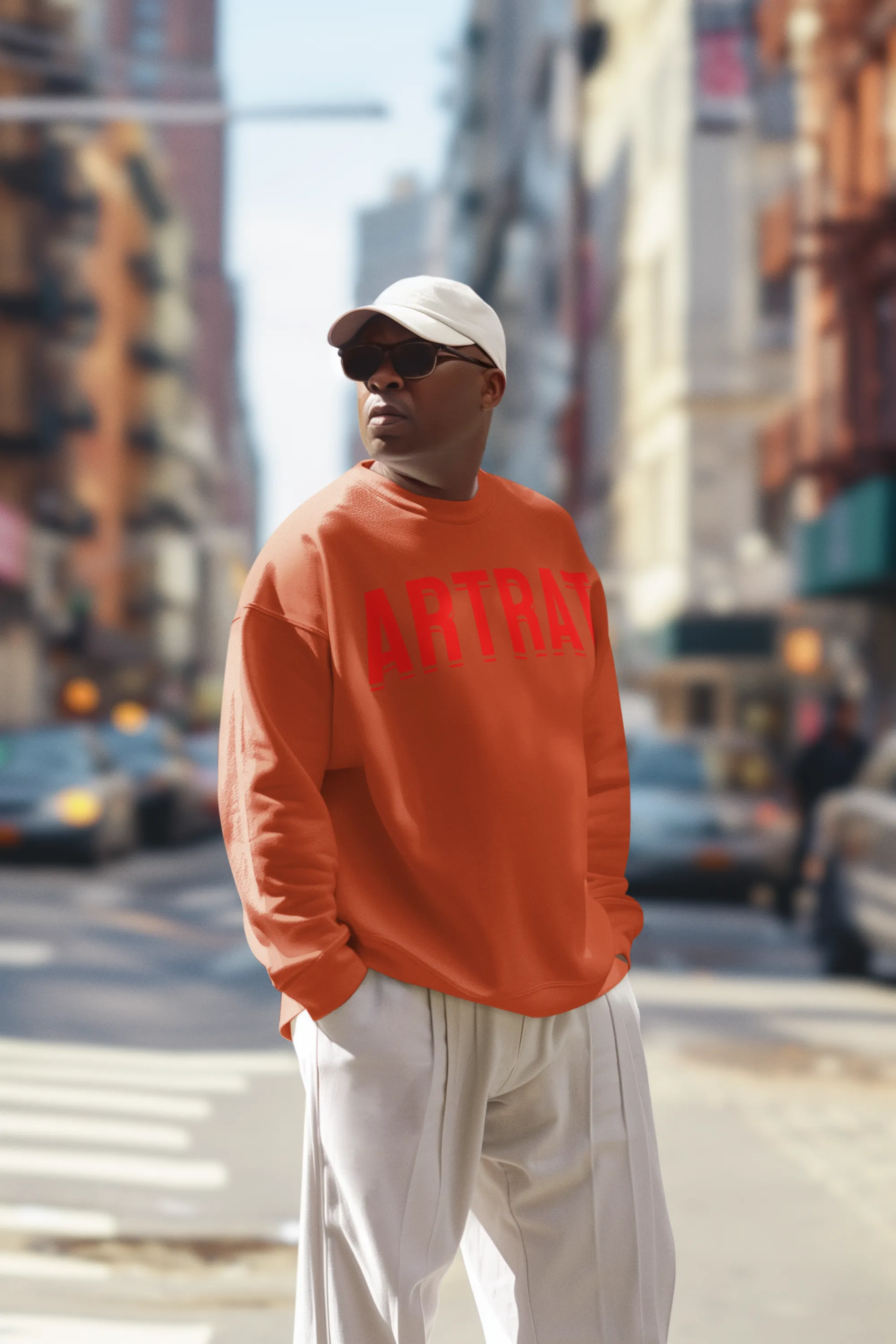 ArtRat Sweatshirt in Burnt Orange