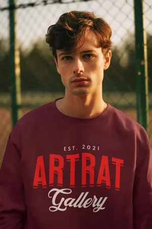 ArtRat Sweatshirt in Maroon