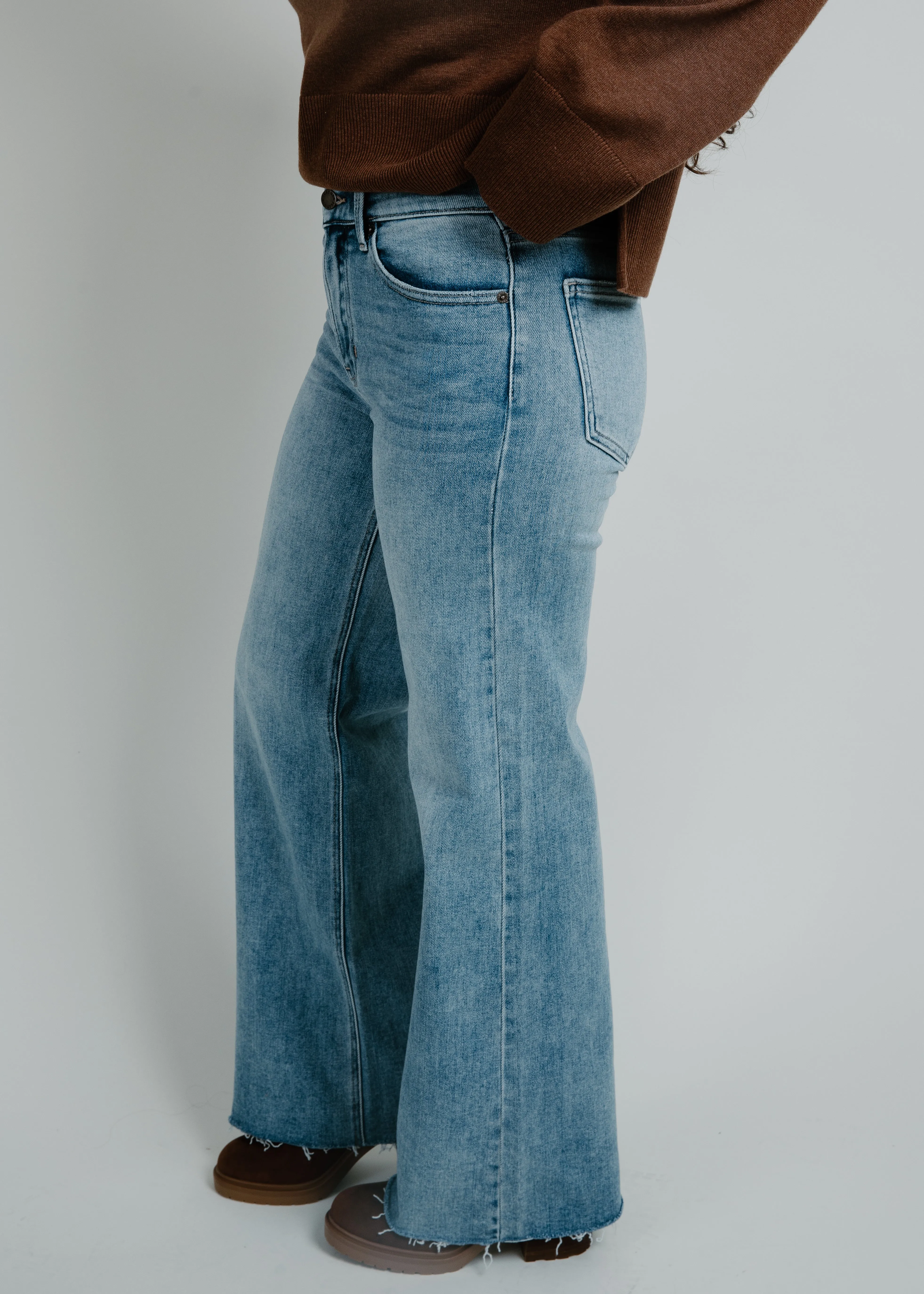 Ashley Wide Leg Denim - Medium Wash