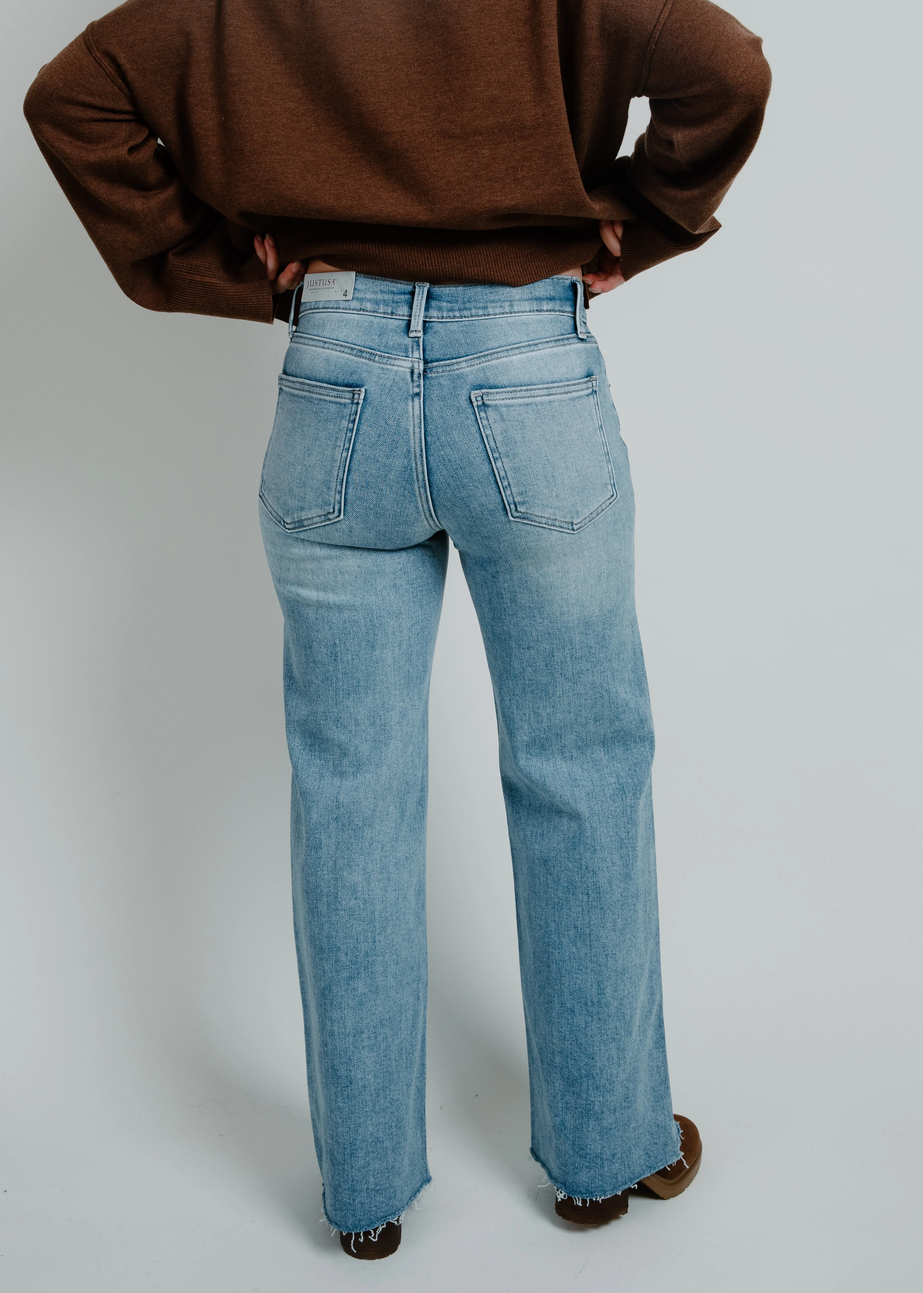Ashley Wide Leg Denim - Medium Wash