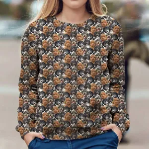Aussiedoodle - Full Face - Premium Sweatshirt
