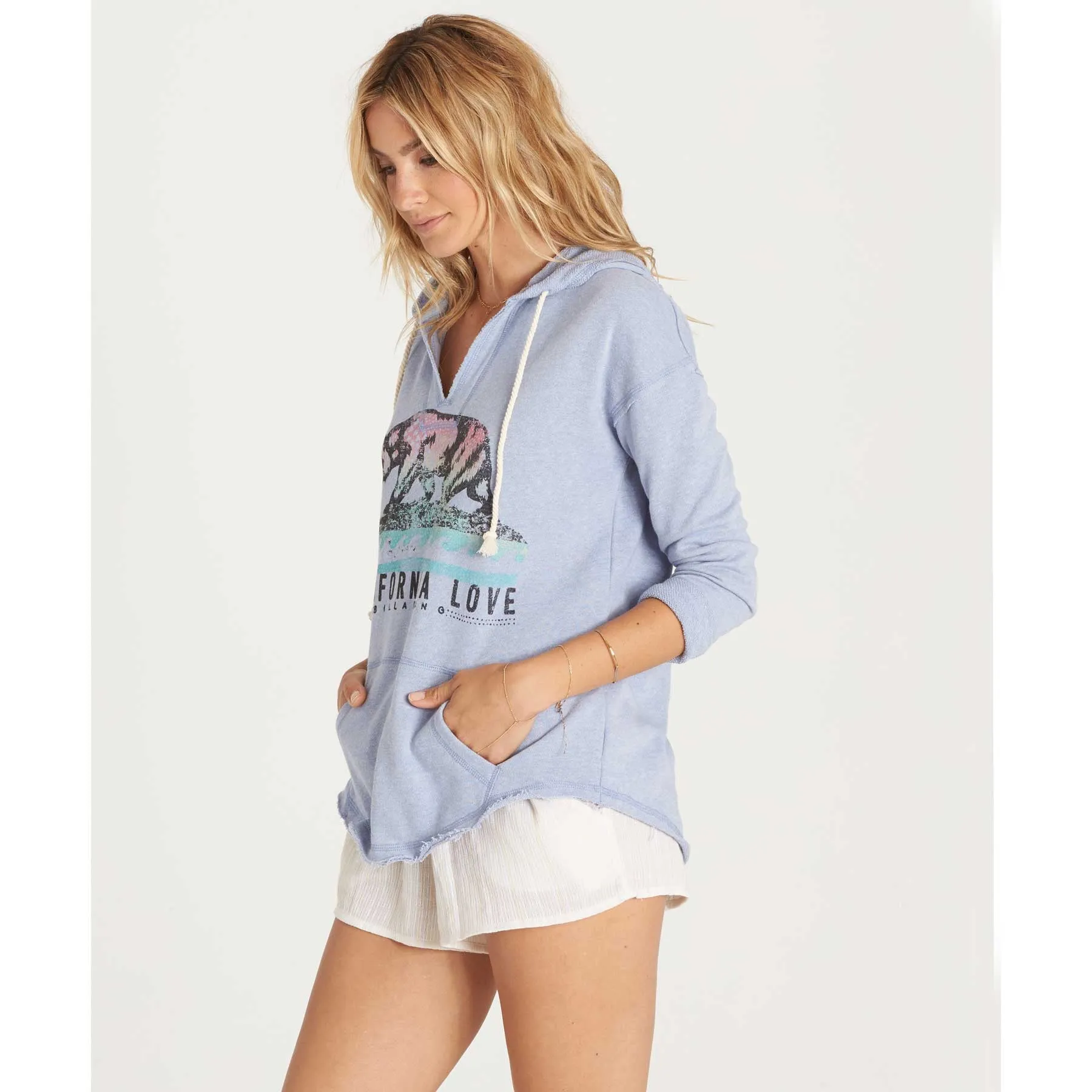 Billabong Women's Days Off California Love Hoodie | Blue Jay