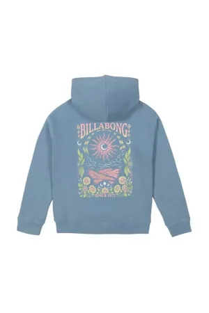 Billabong Youth Full Sun Graphic Hoodie for Girls in Blue | BSFHB21S-420-BLUE
