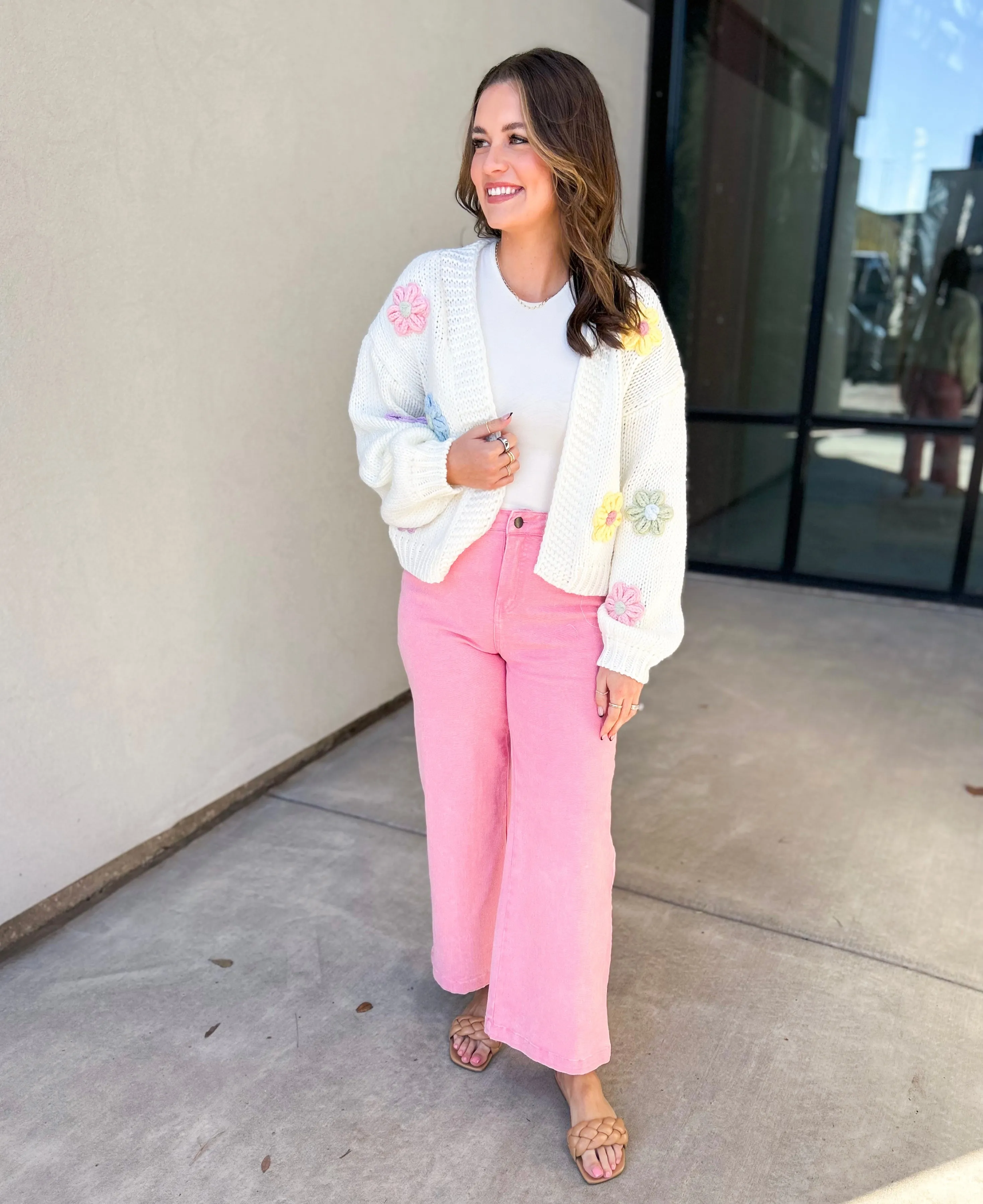 Billy Flower Knit Cardigan