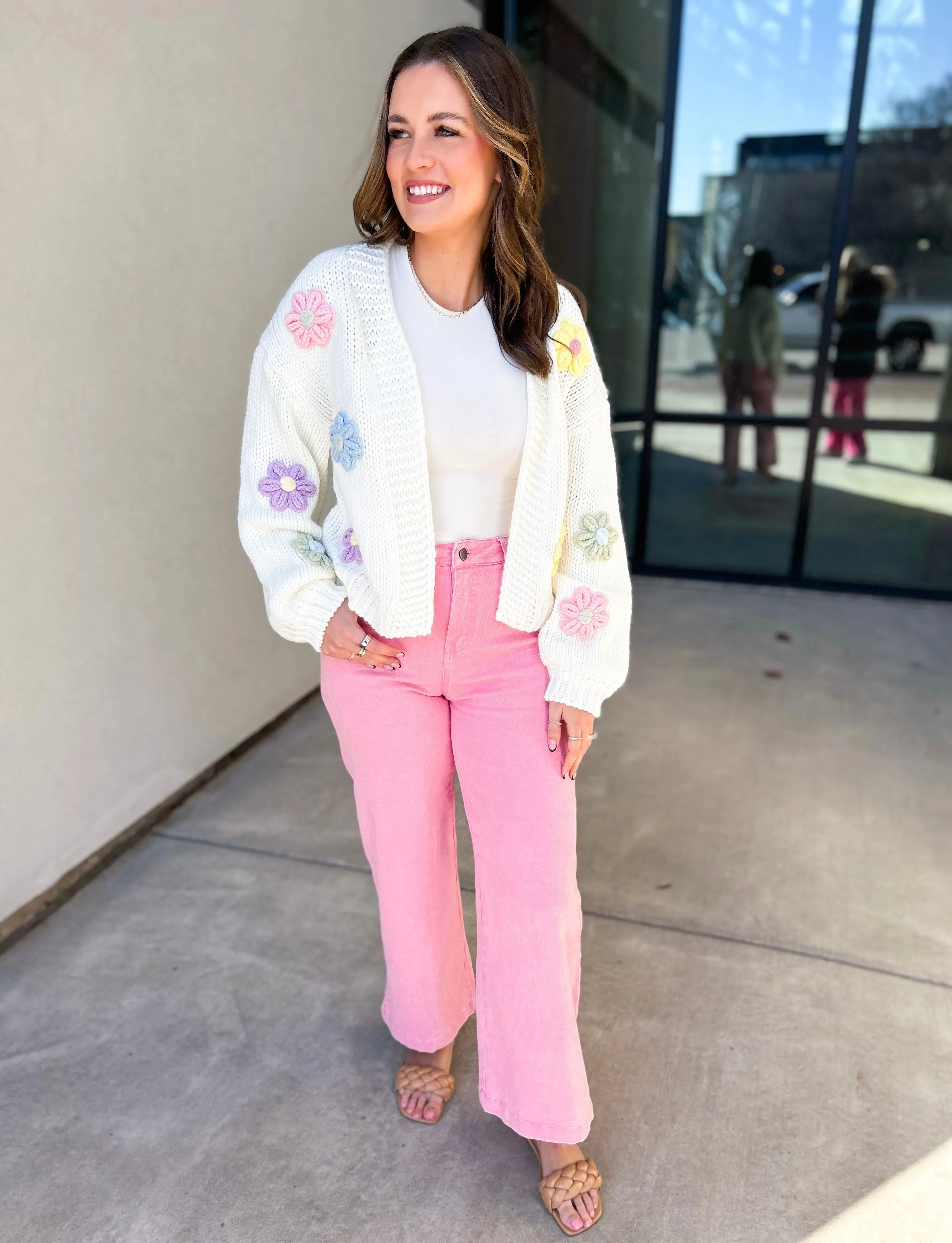 Billy Flower Knit Cardigan