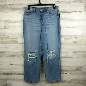 Blank NYC womens sz 31 the baxter ribcage straight leg jeans distressed new