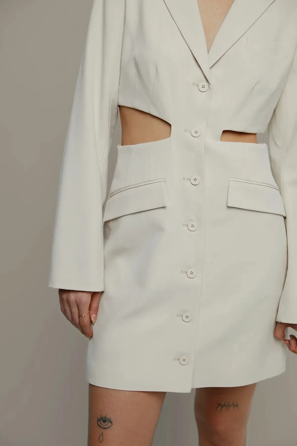 Blazer Cut-Out Dress