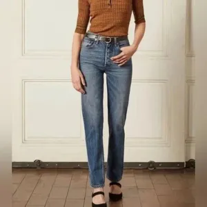 Boyish NWT $168 Tommy Jeans In Greed Sz 26 Denim High Rise Straight Leg Casual