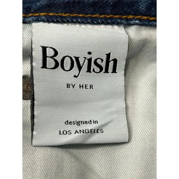 Boyish NWT $168 Tommy Jeans In Greed Sz 26 Denim High Rise Straight Leg Casual