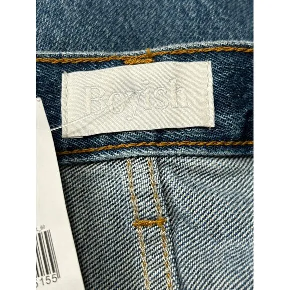 Boyish NWT $168 Tommy Jeans In Greed Sz 26 Denim High Rise Straight Leg Casual