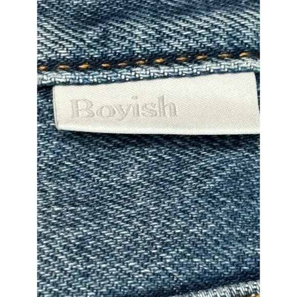 Boyish NWT $168 Tommy Jeans In Greed Sz 26 Denim High Rise Straight Leg Casual