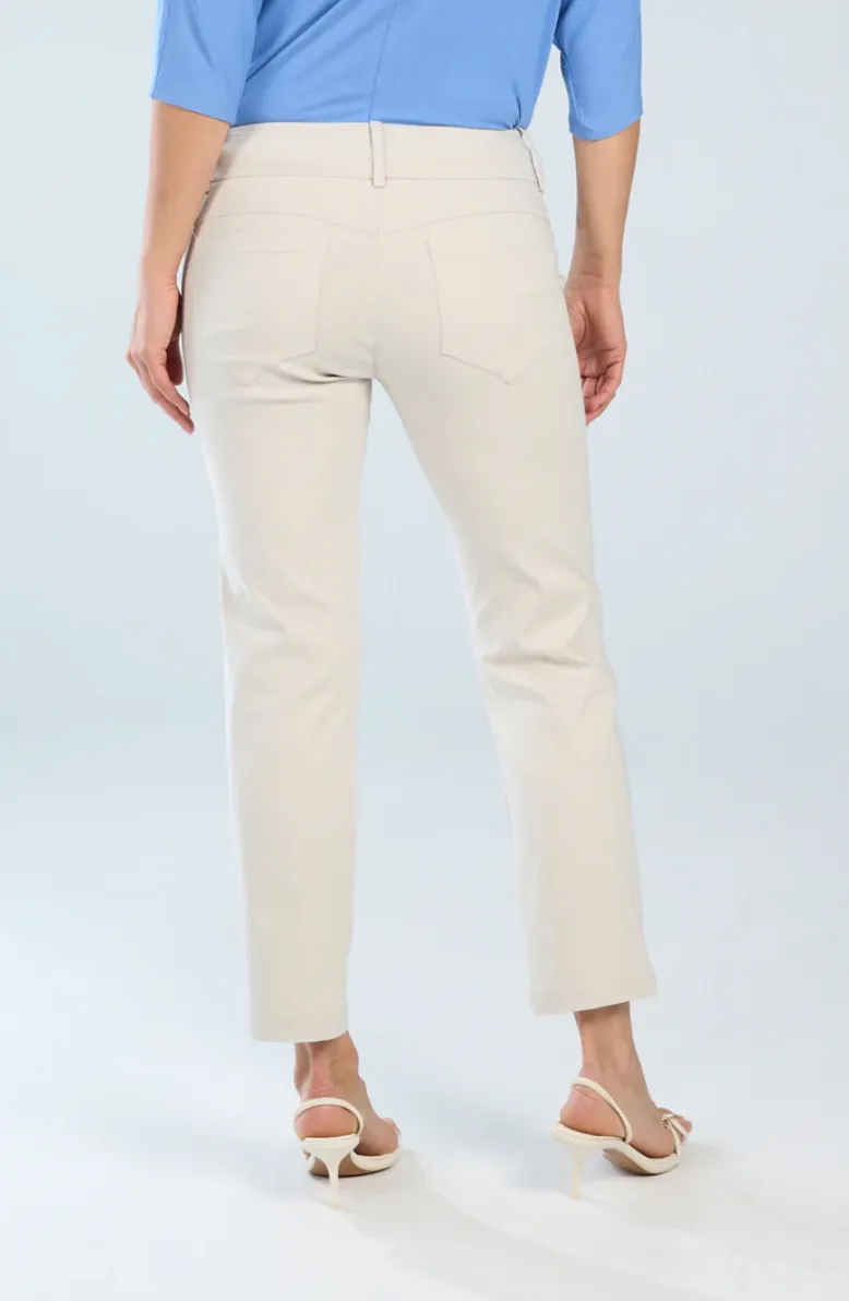 Brenda Beddome Original Crop Straight Leg Pant Off White