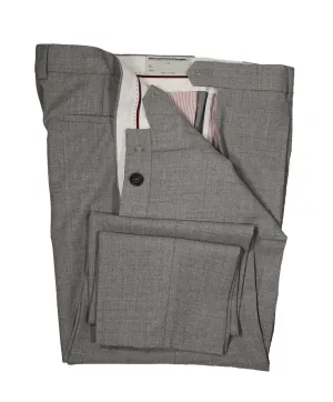 BRUNELLO CUCINELLI - Gray Slim Pants With Pick Stitching Detail - 39W