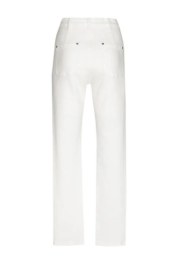 BUTTON DETAILS MID WAIST SLIM JEANS