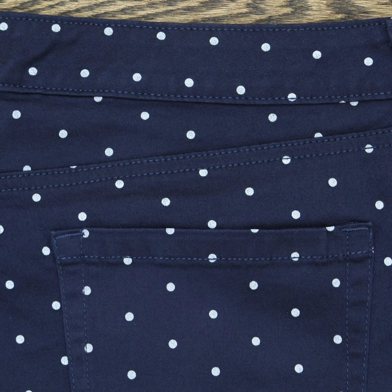 Charter Club Women's Polka Dot Bristol Tummy Control Capri Jeans