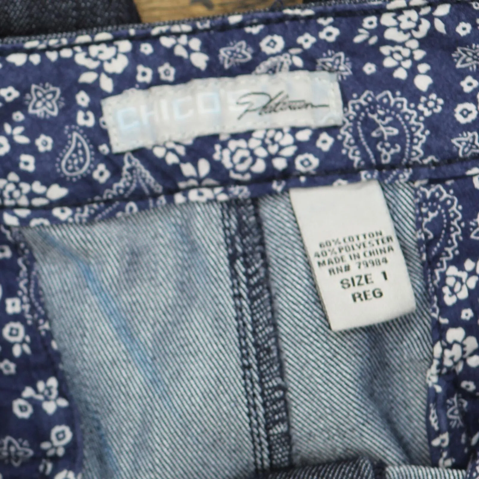 Chico Womens Straight Leg Platinum Jeans 16703bb952111e Dark Blue 1