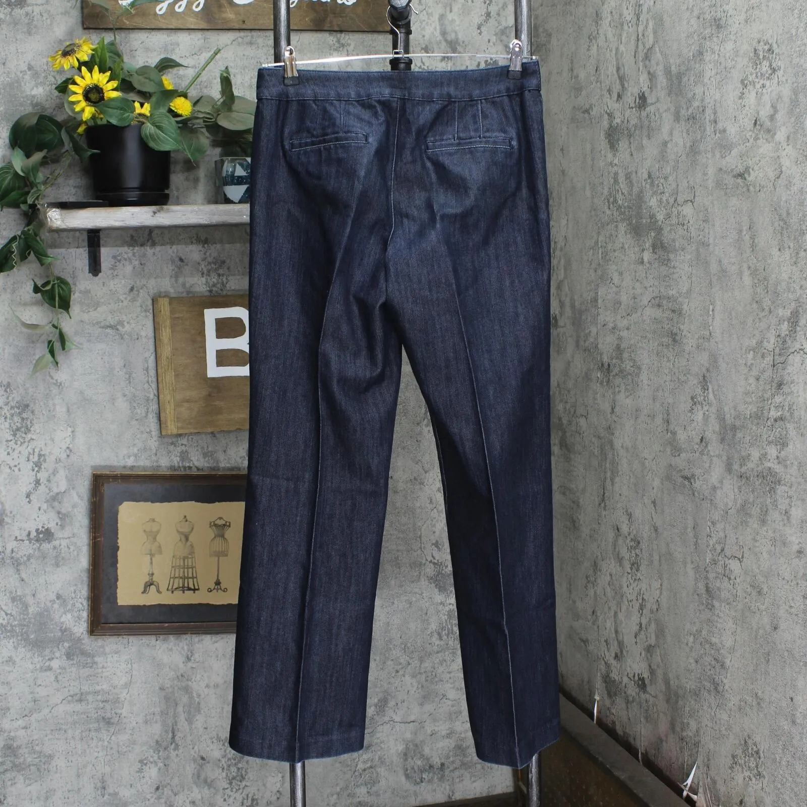 Chico Womens Straight Leg Platinum Jeans 16703bb952111e Dark Blue 1