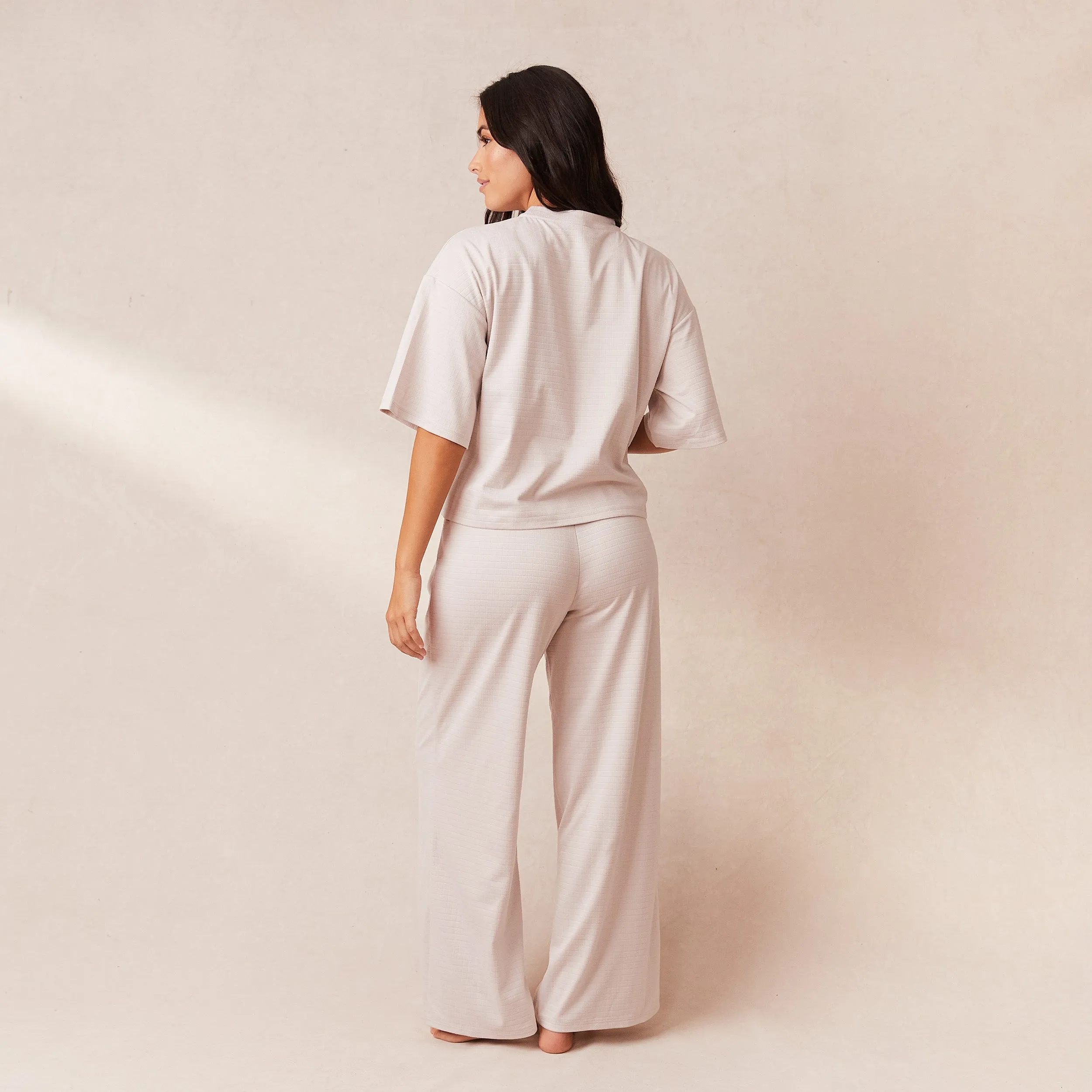 Classic Fleece Oversize Pantalon de Pyjama - Crème