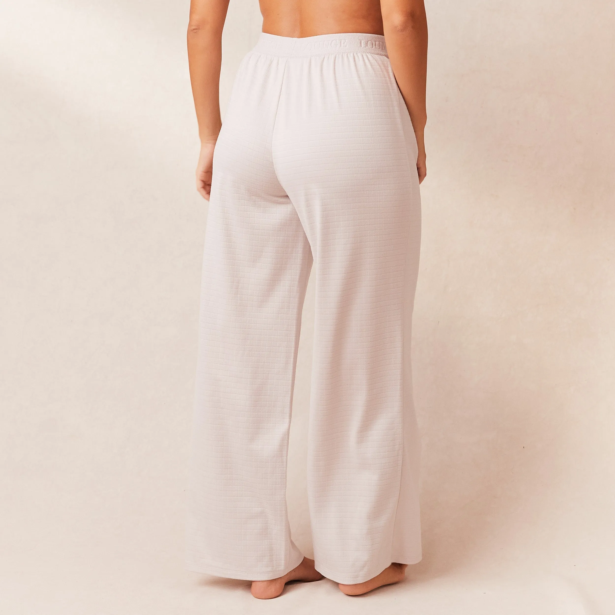 Classic Fleece Oversize Pantalon de Pyjama - Crème