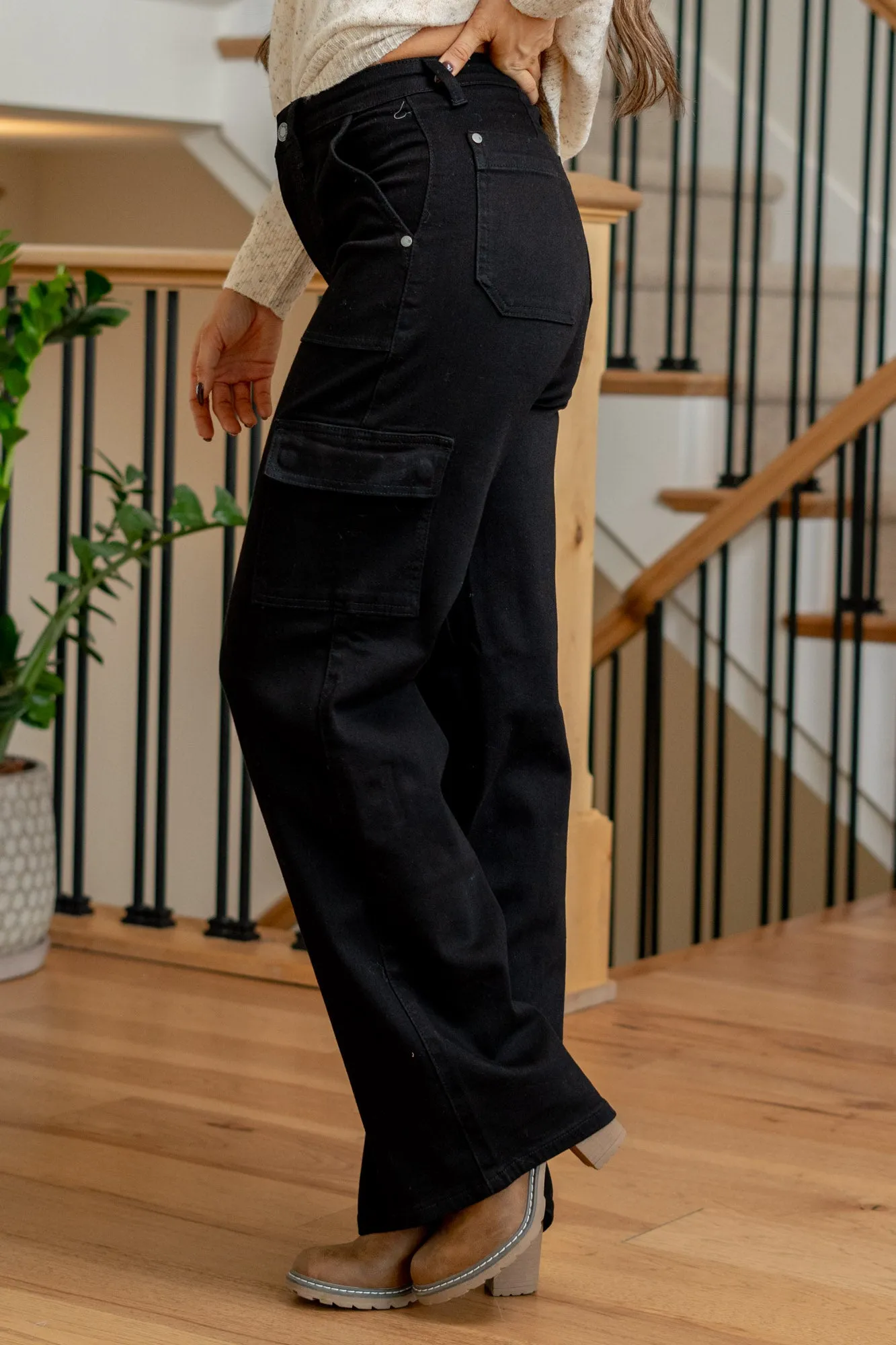 Coastal Sunset High Rise Cargo Wide Leg Regular & Plus Sizes