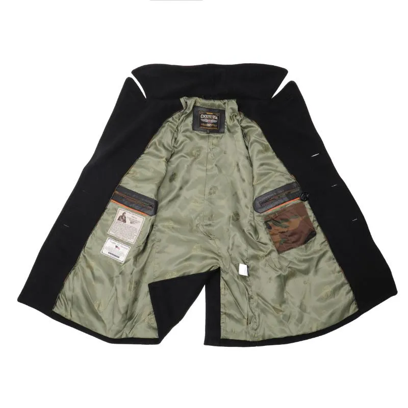 Cockpit USA Admiral USN Woolen Peacoat