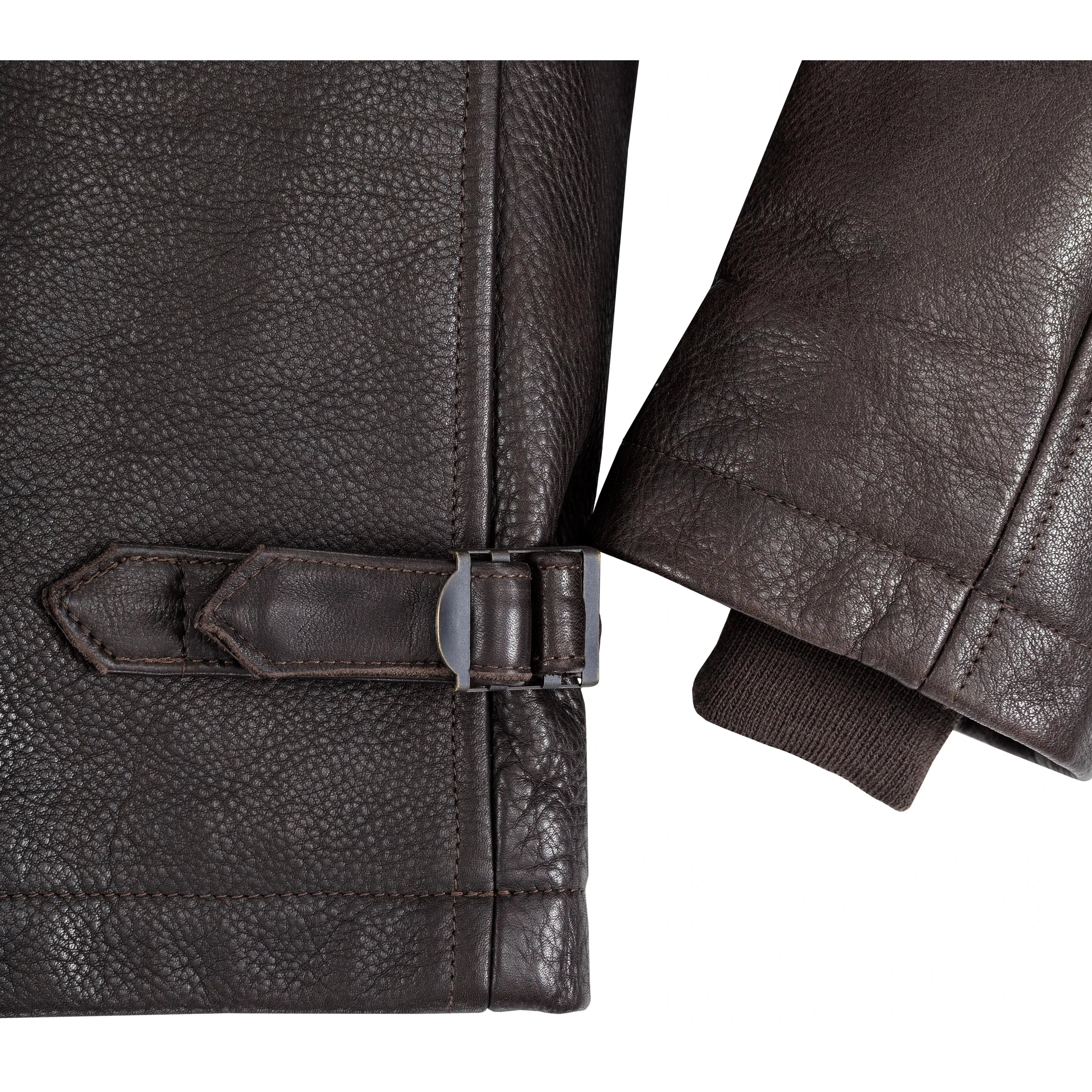 Cockpit USA Naval Short Leather Peacoat