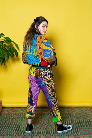 Colour Me Crazy Patchwork African Print Trousers