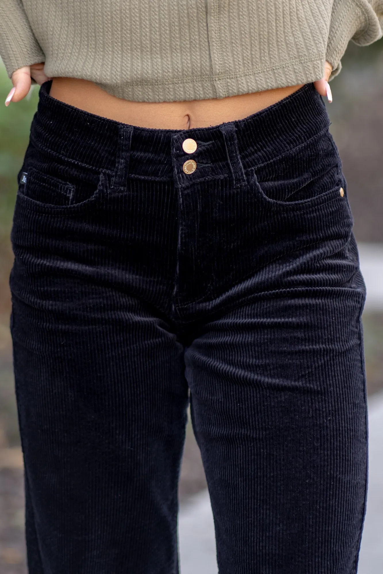 Corduroy High Rise Wide Leg Regular & Plus Sizes