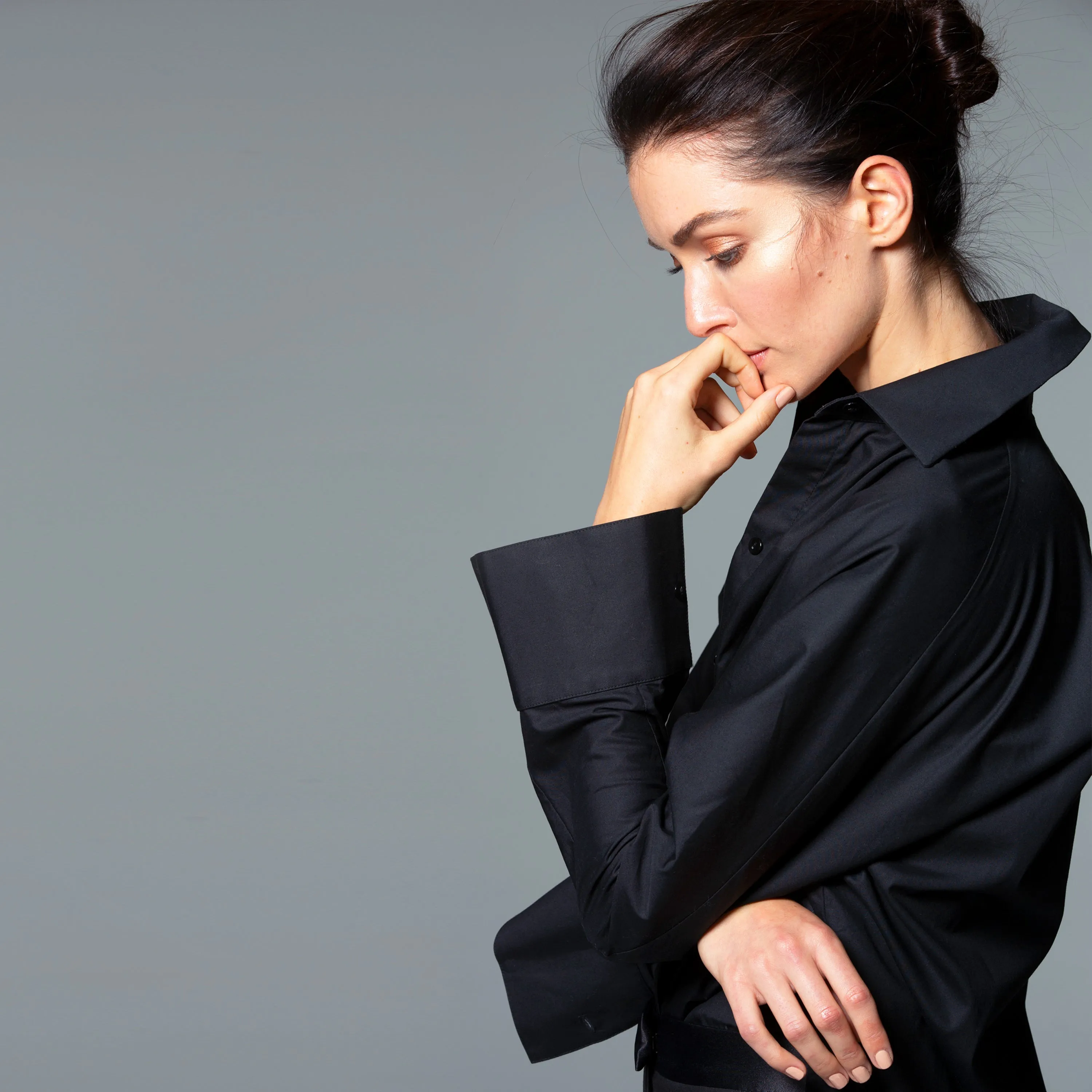 Cotton Oversized Dolman Shirt