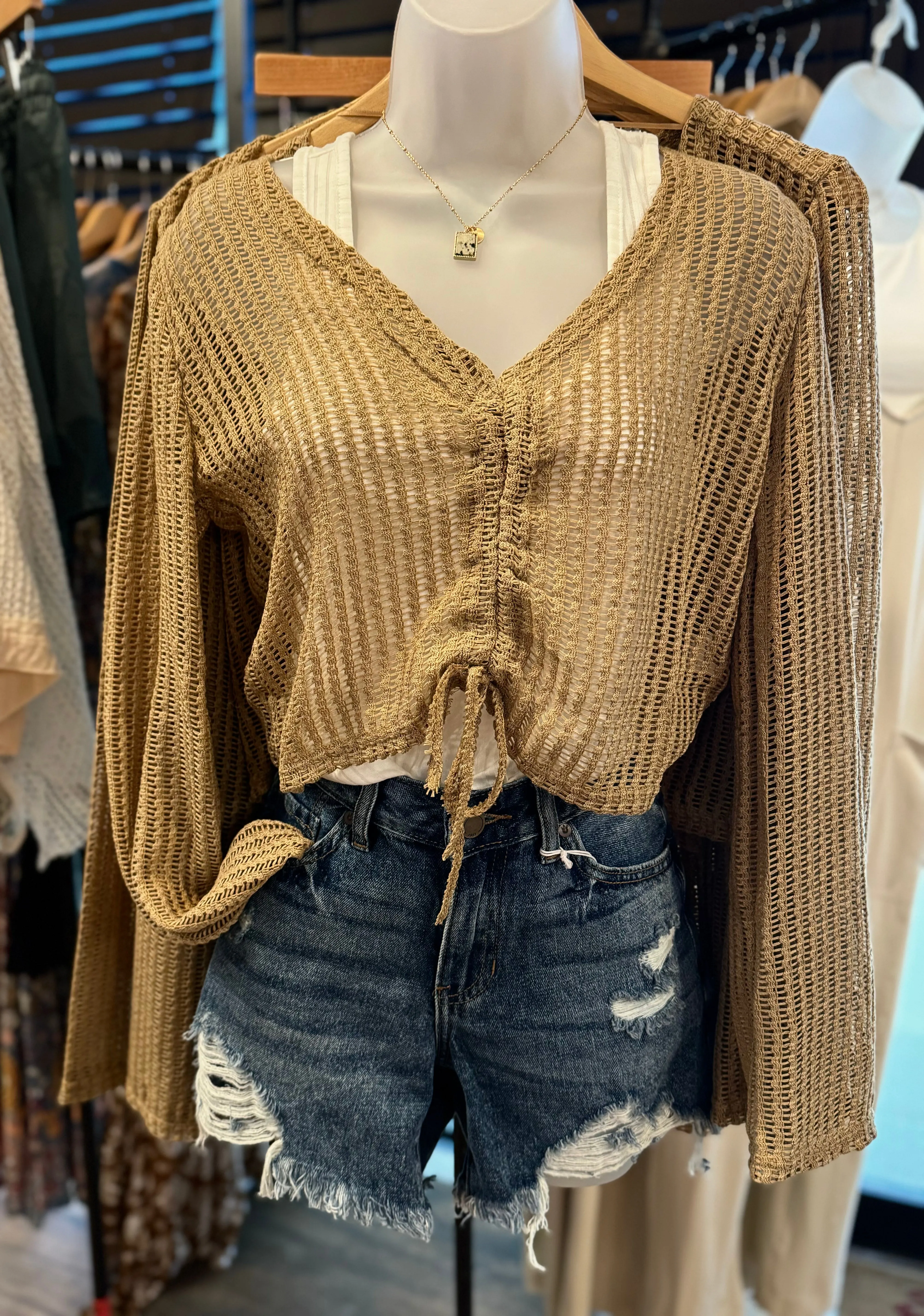 Crochet Cropped Sweater