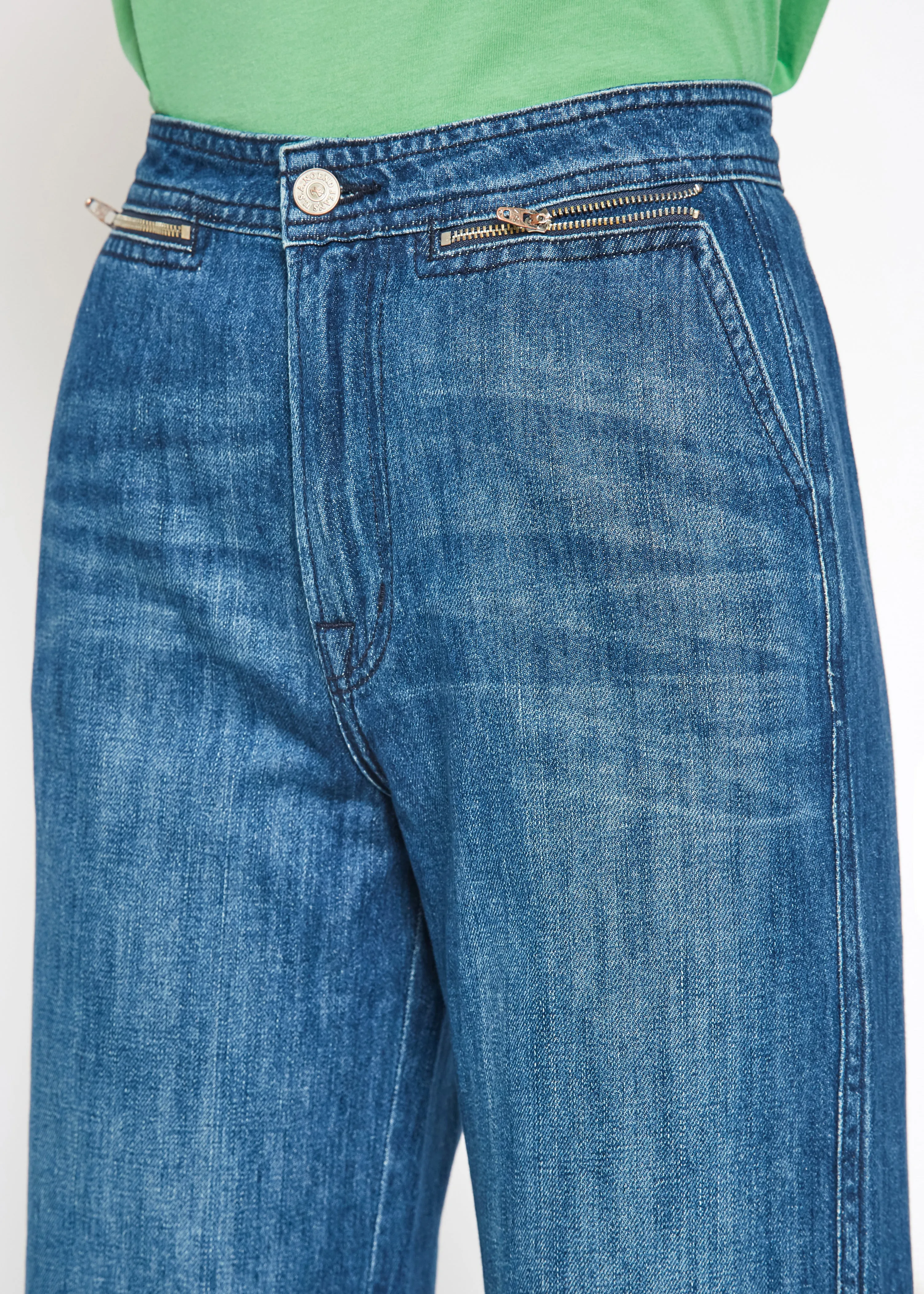 Culotte Zip Wide Leg