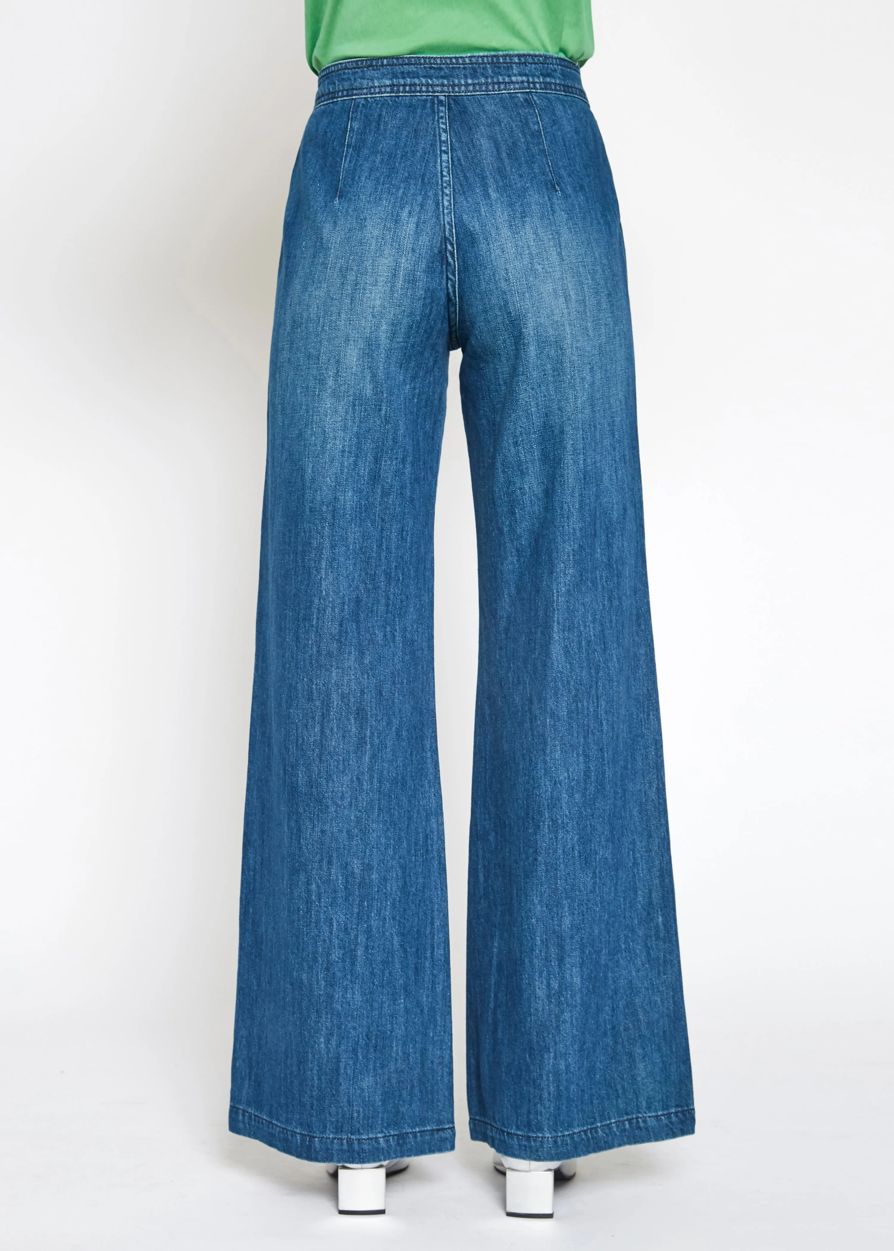 Culotte Zip Wide Leg