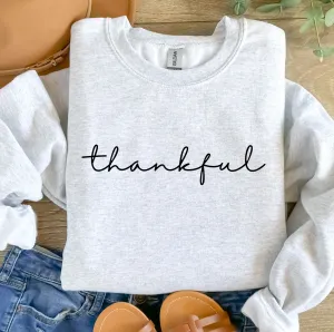 Dainty Thankful Women's Graphic Sweatshirt