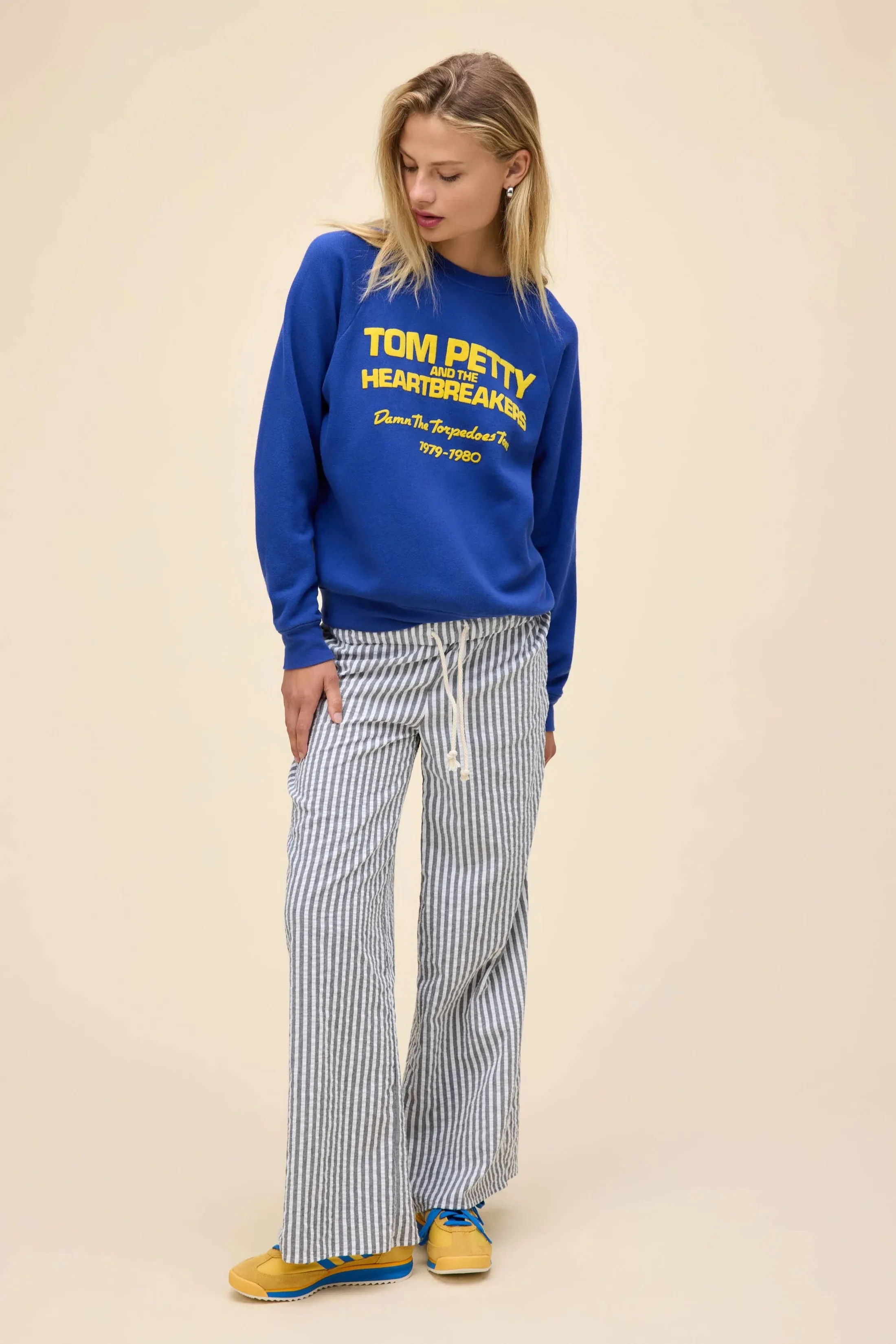 DAYDREAMER | Tom Petty Damn The Torpedoes Vintage Sweatshirt - Blue Quartz