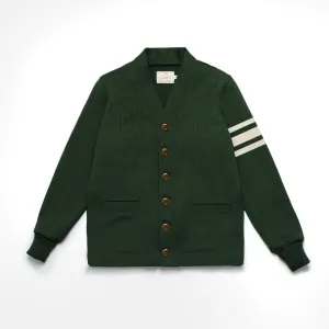 Dehen Varsity Cardigan - Pine
