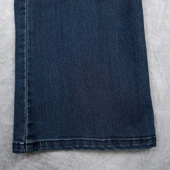 Democracy Ab Technology Jeans Womens 8 Blue High Rise Wide Ankle Mold &amp;Hold