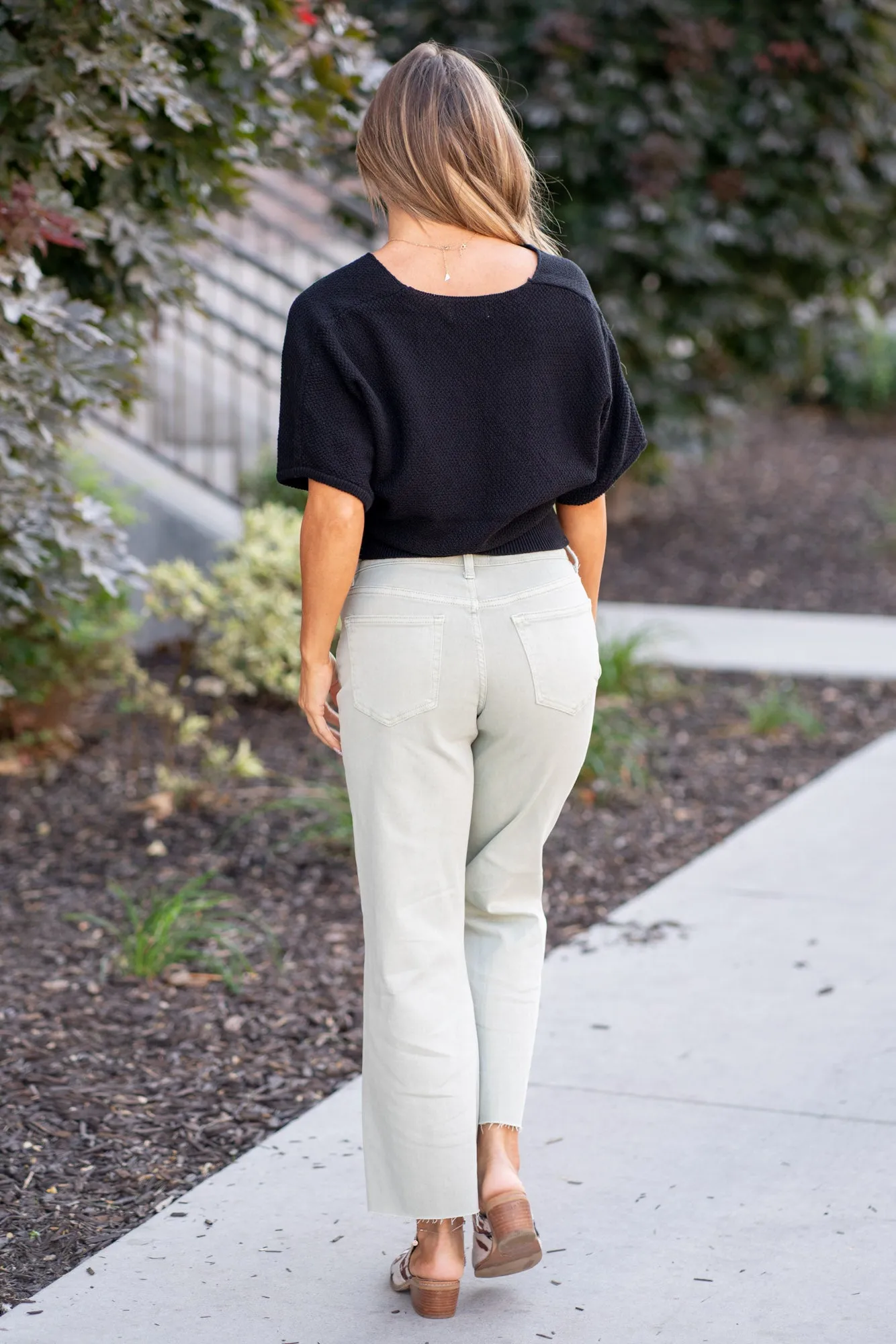 Desert Sage High Rise Crop Wide Leg Regular & Plus Sizes