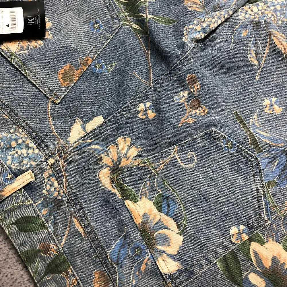 DF High Street Floral Print Wide Leg Jeans