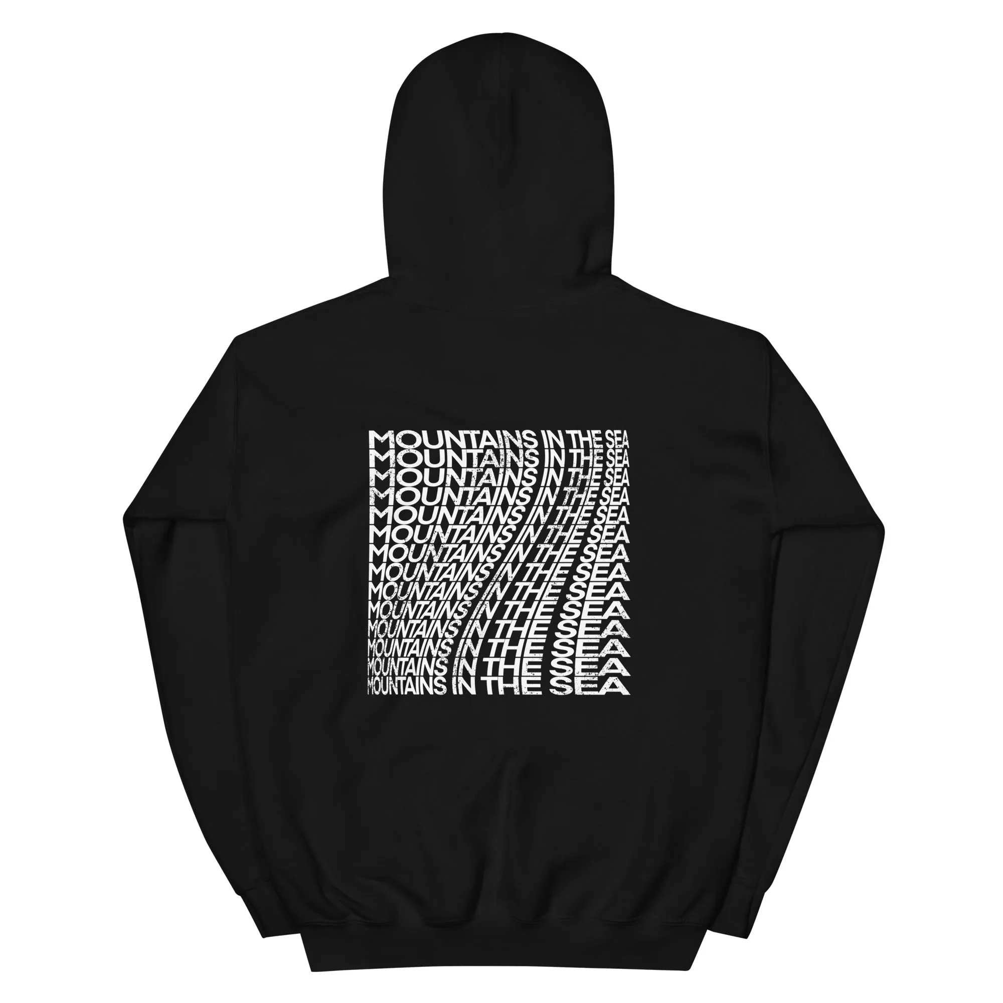 Distressed logo swirl hoodie