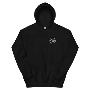 Distressed logo swirl hoodie