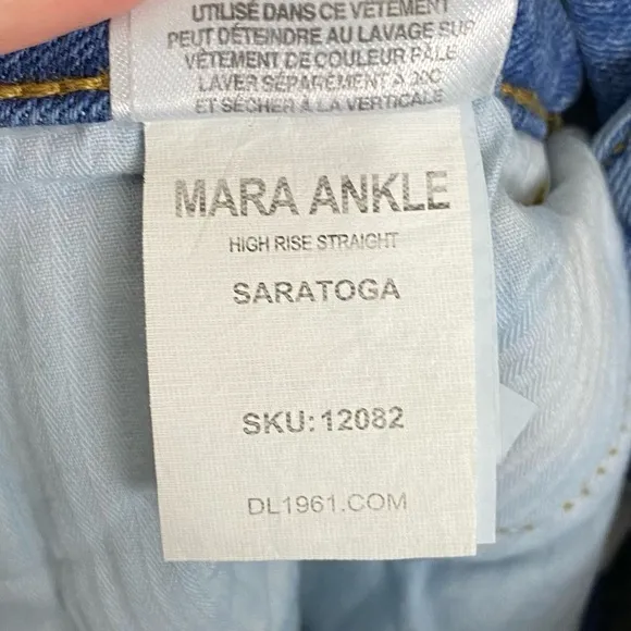 DL1961 | Mara Ankle High Rise Straight Leg Jeans In Saratoga Size 30