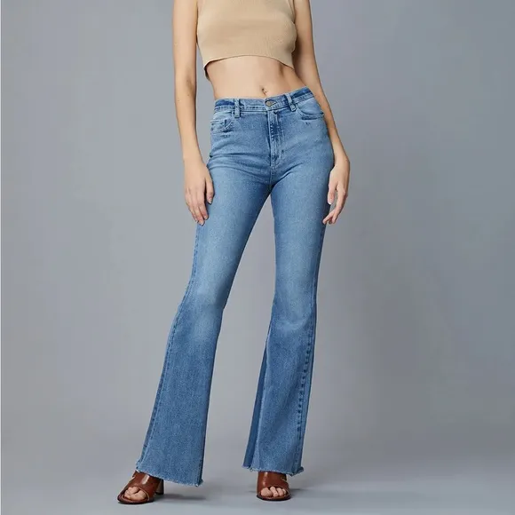DL1961 Rachel Flare Ultra High Rise Jeans Sz 30