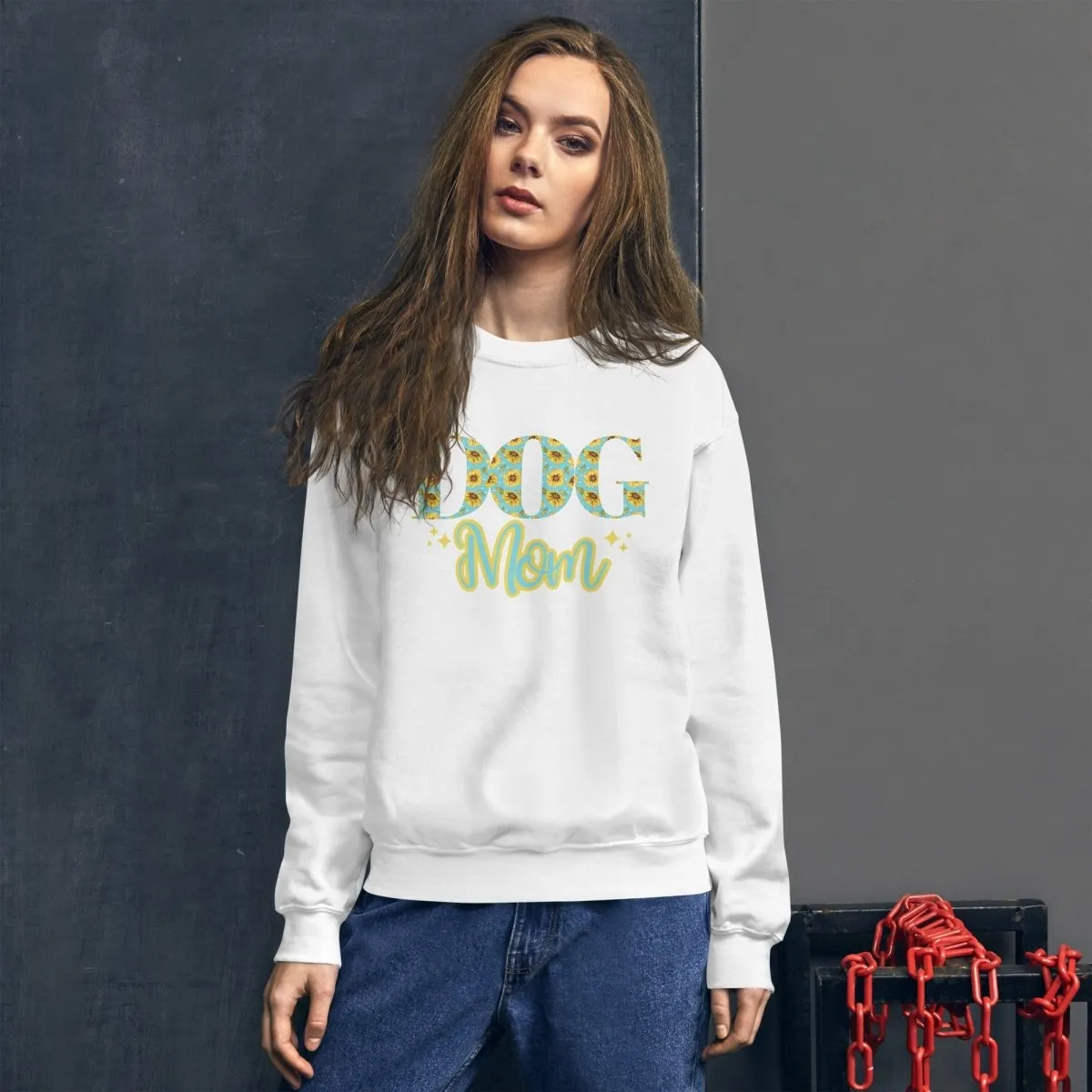 Dog Mom Sunflowers Sweatshirt