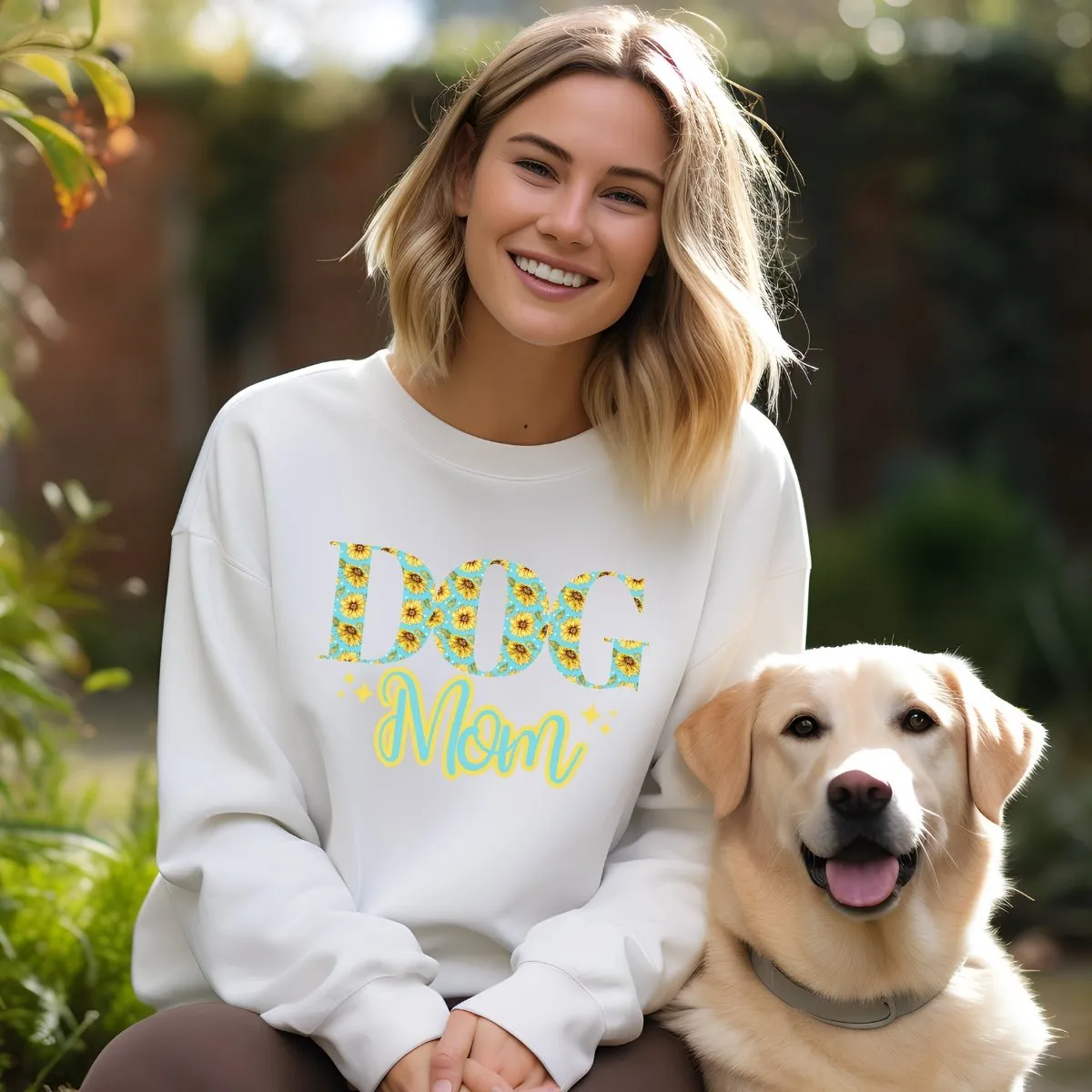 Dog Mom Sunflowers Sweatshirt