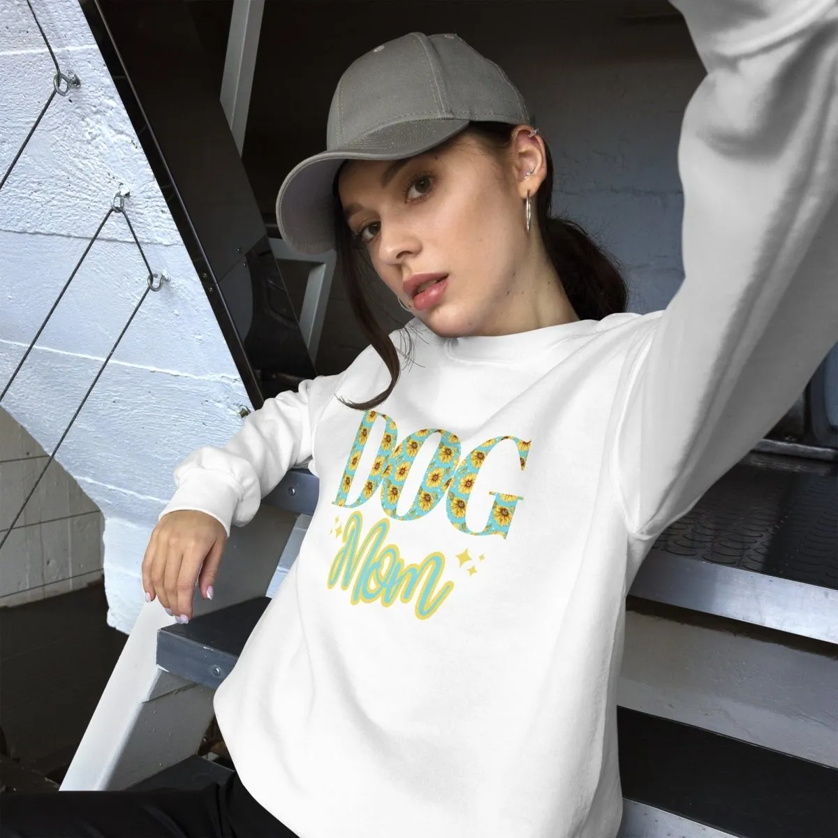 Dog Mom Sunflowers Sweatshirt