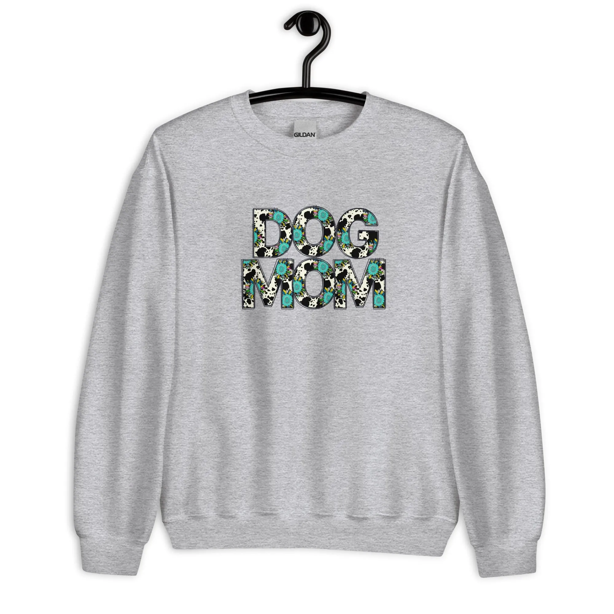 Dog Mom Teal Sunflower Sweatshirt