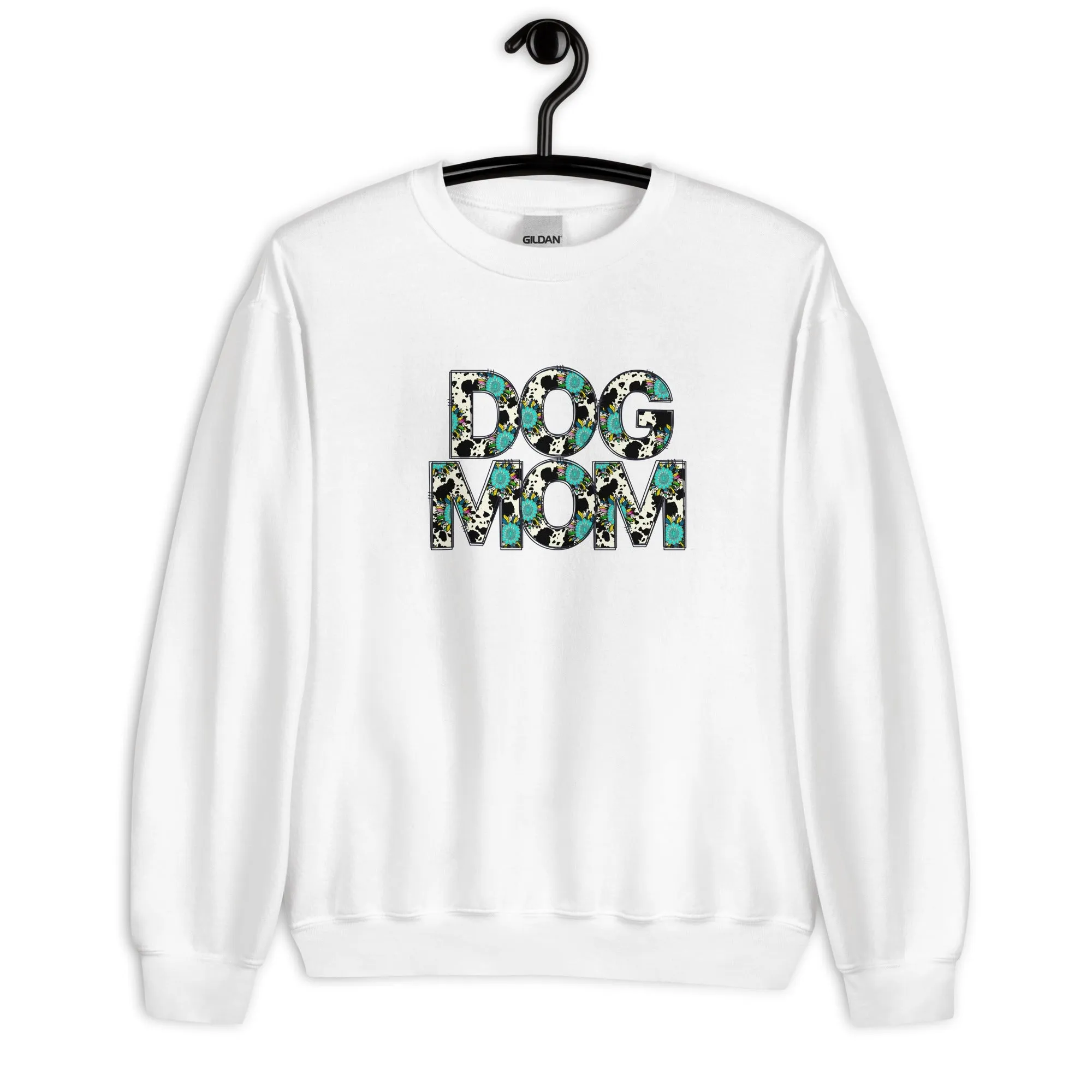 Dog Mom Teal Sunflower Sweatshirt