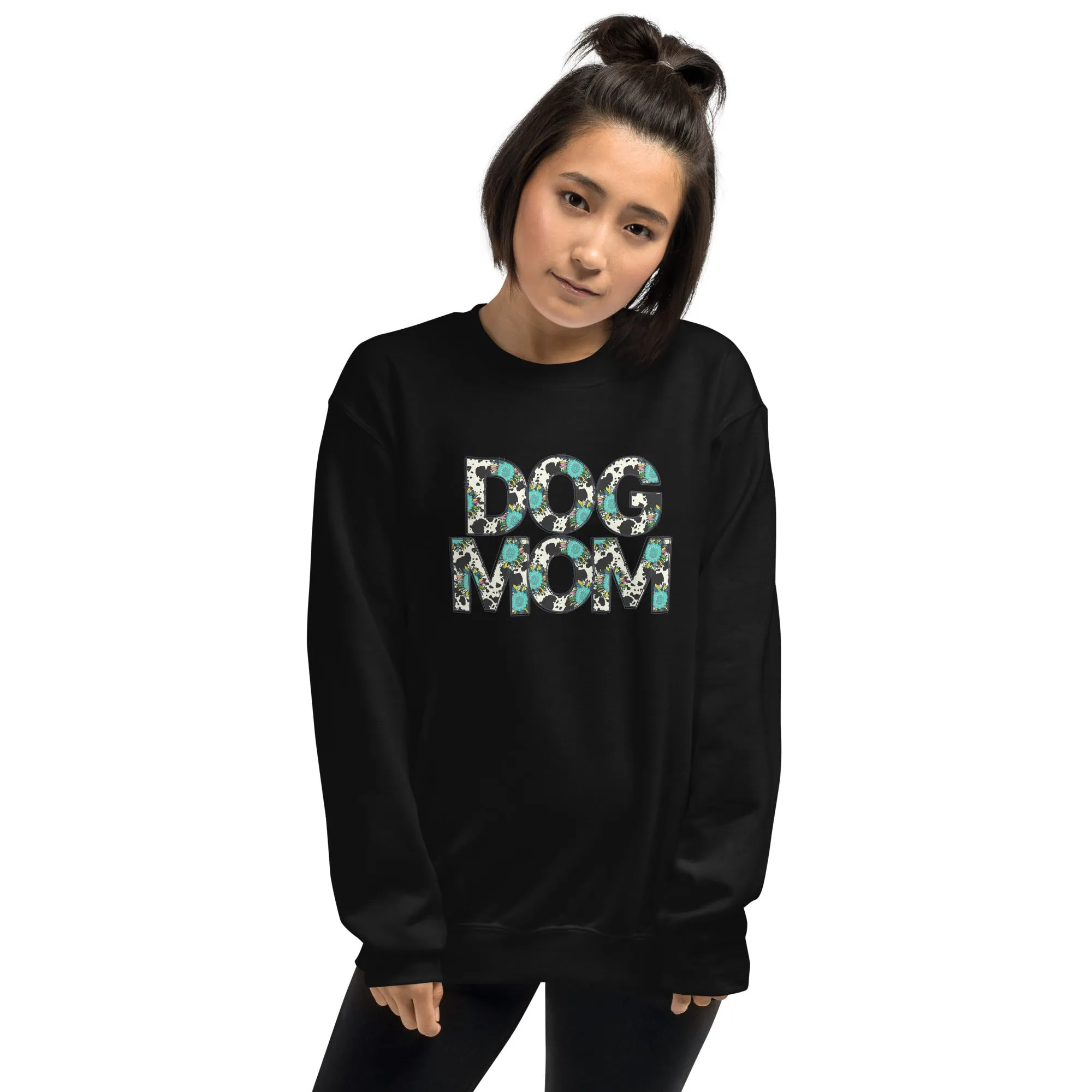 Dog Mom Teal Sunflower Sweatshirt