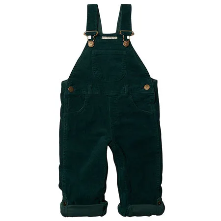 Dotty Dungarees Moss Green Corduroy Dungarees - Retired
