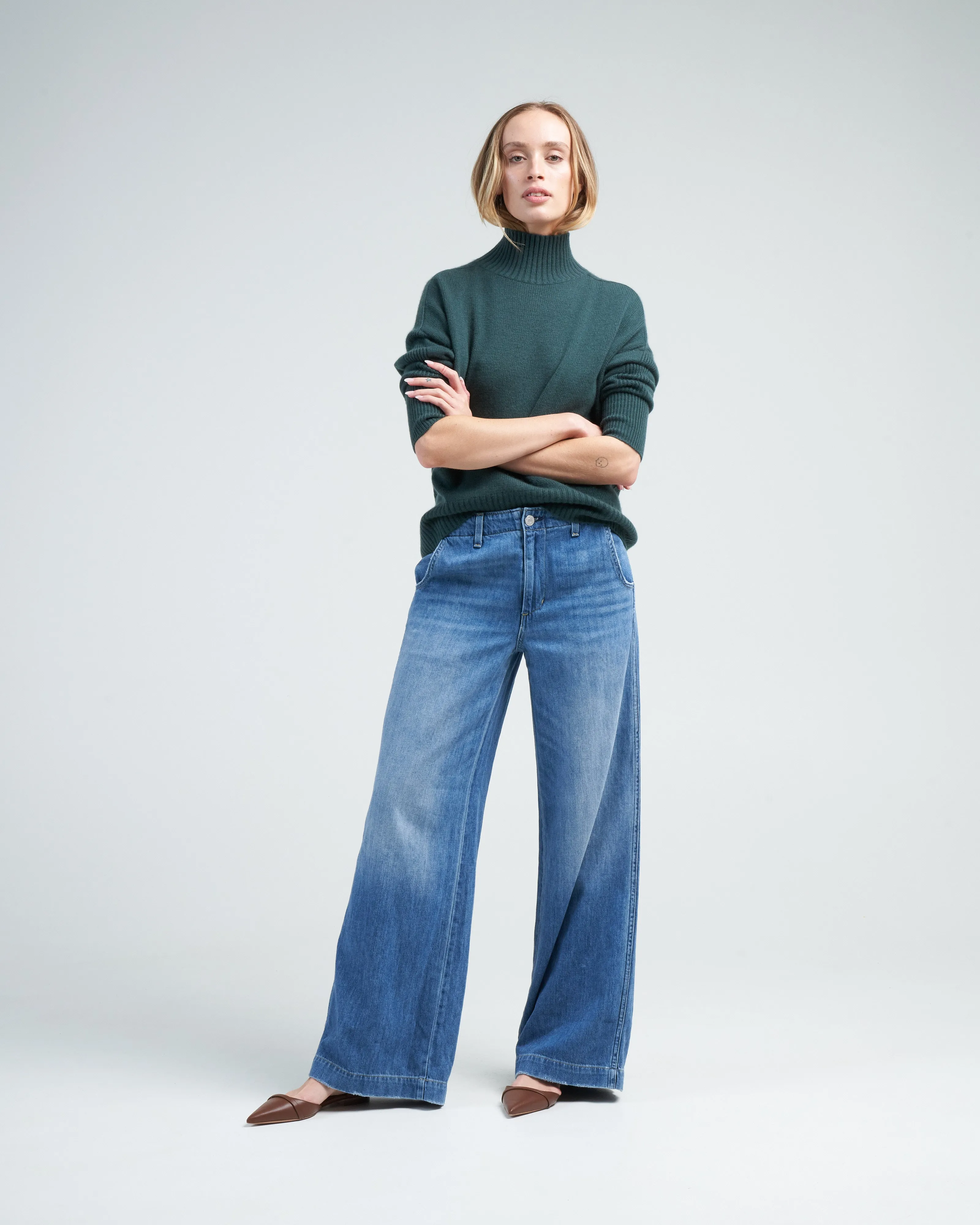edith wide leg trouser - amity